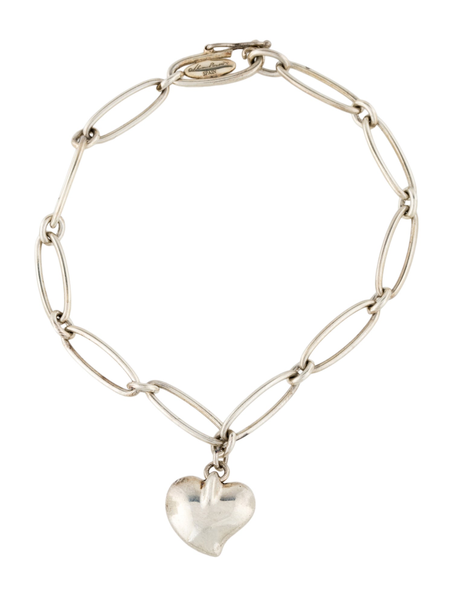Tiffany & Co. Full Heart Charm Bracelet