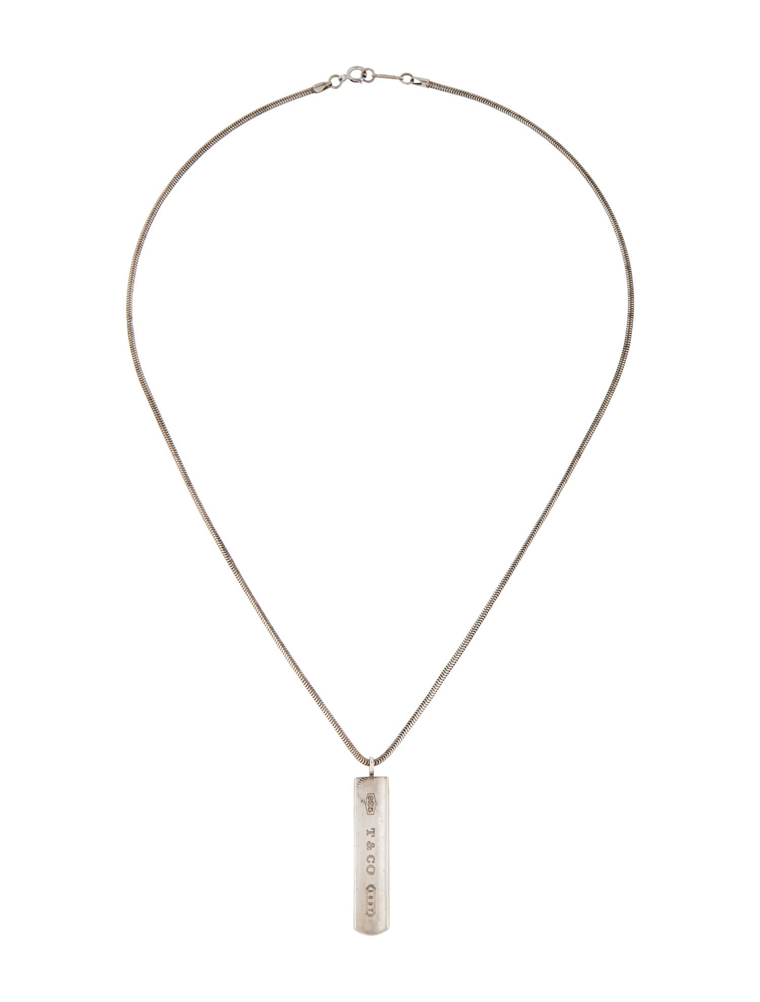 Tiffany & Co. Vintage 1837® Bar Pendant Necklace