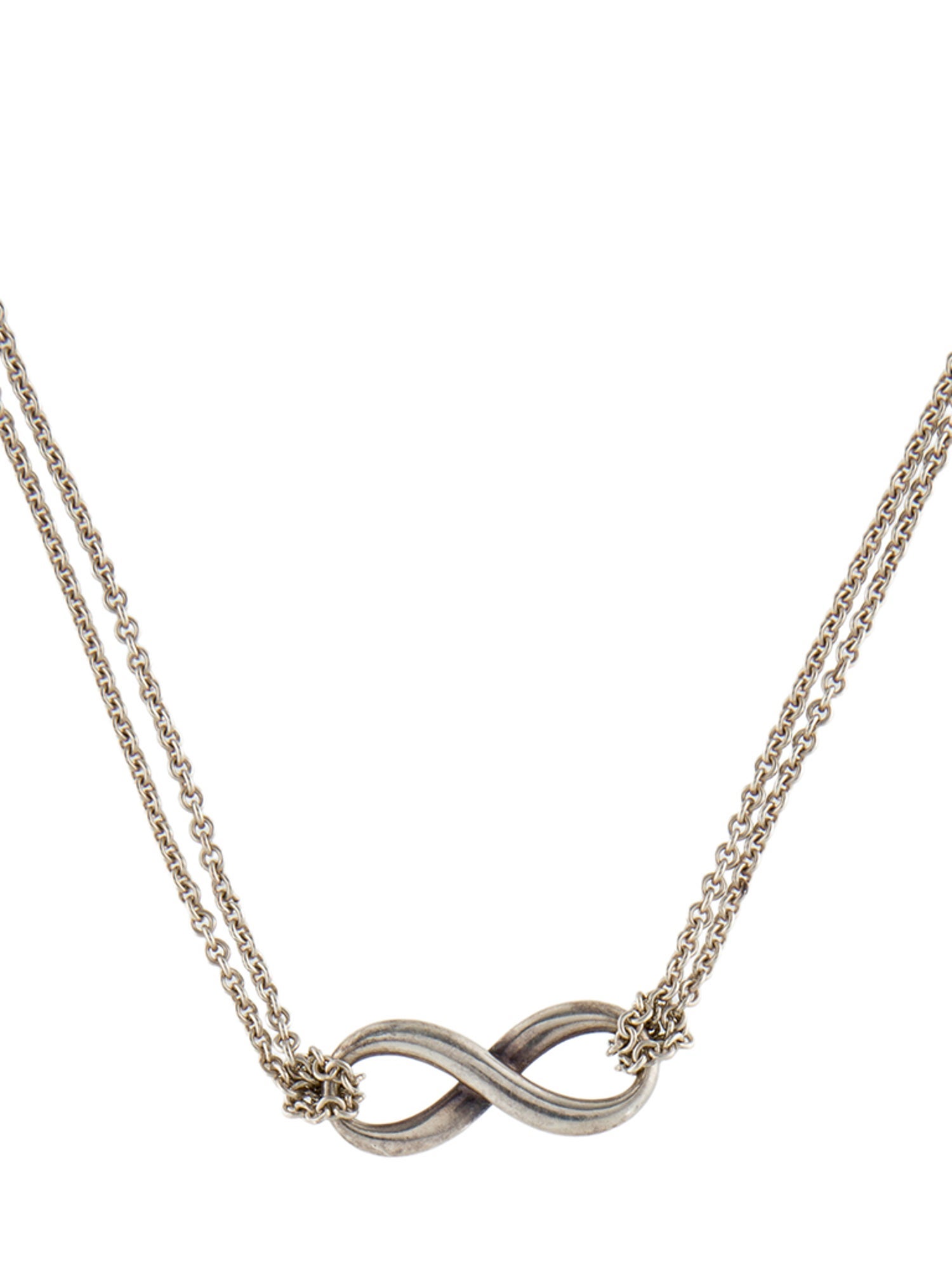 Tiffany & Co. Infinty Double Strand Pendant Necklace