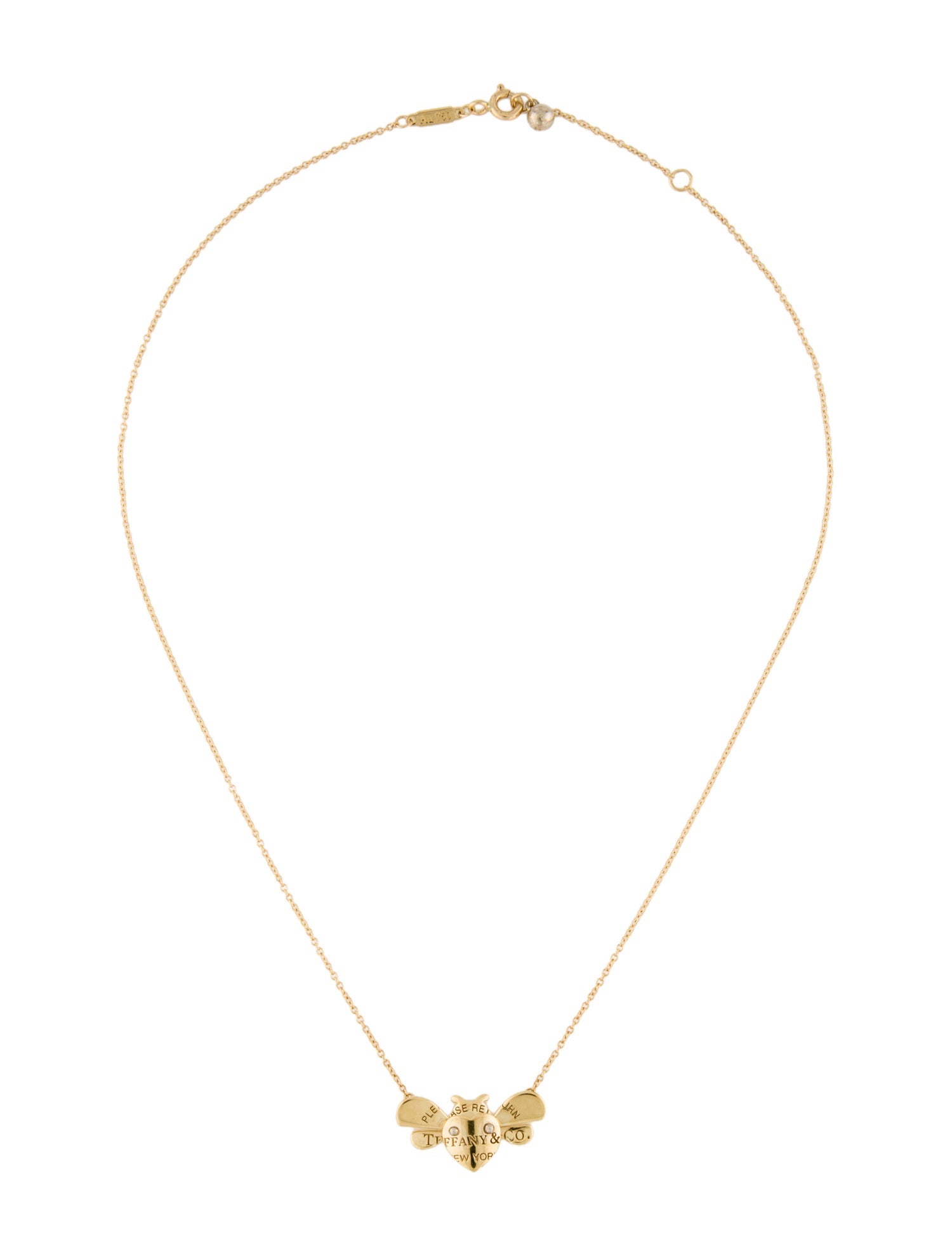 Tiffany Bee Pendant Tiffany Love Bug Necklace Tiffany Love Bug