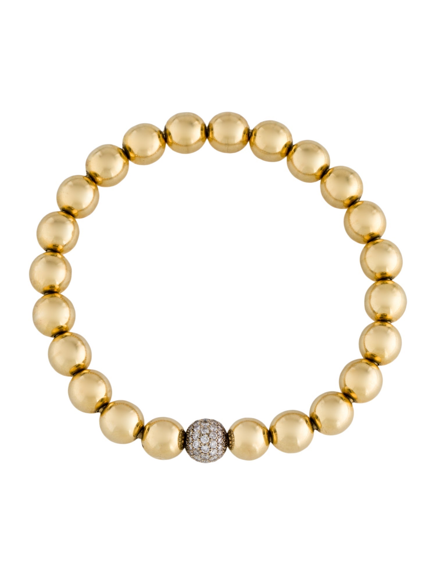 Tiffany & Co. 18K Diamond HardWear Ball Bracelet