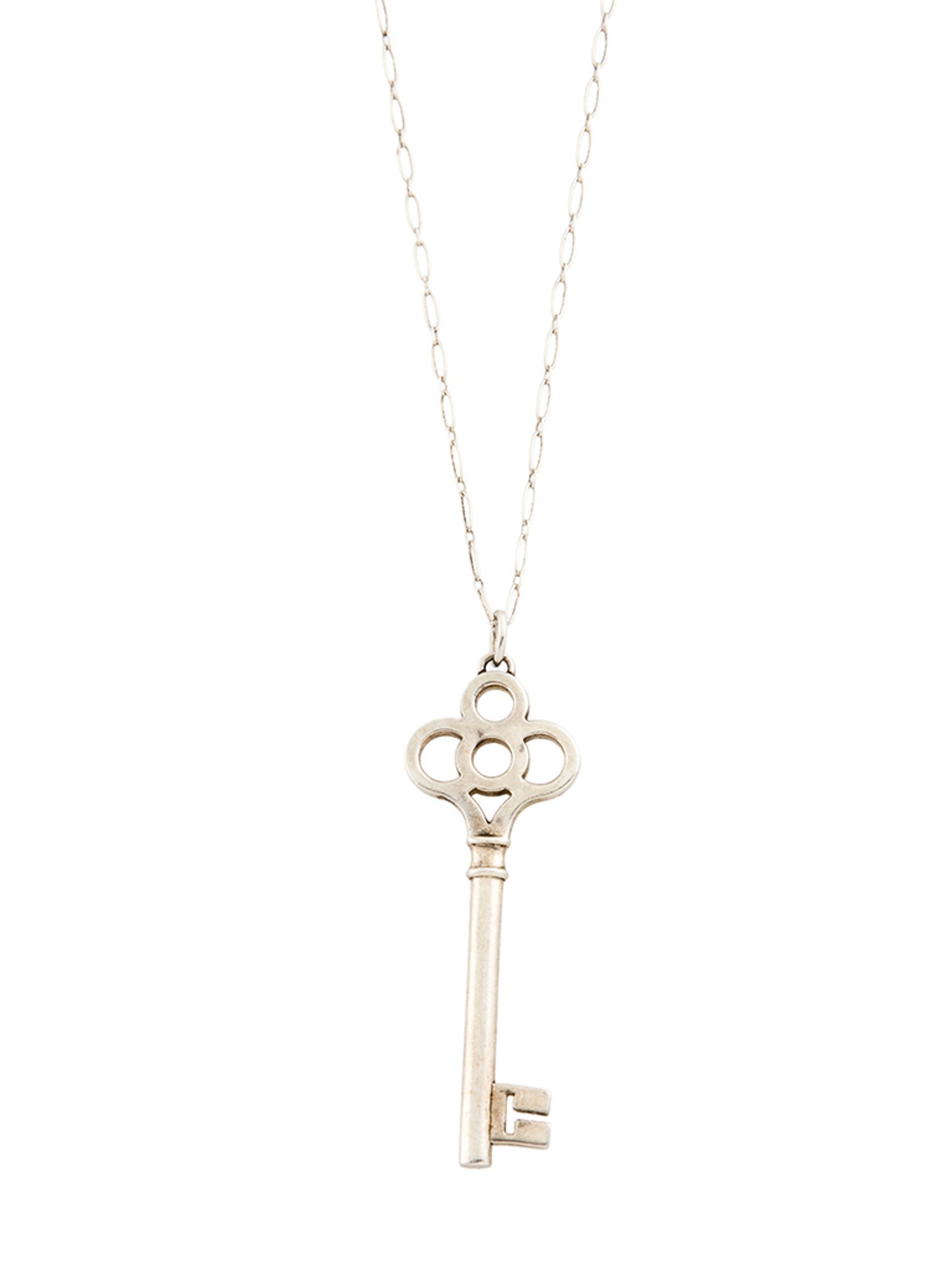 Tiffany & Co. Large Crown Key Pendant Necklace