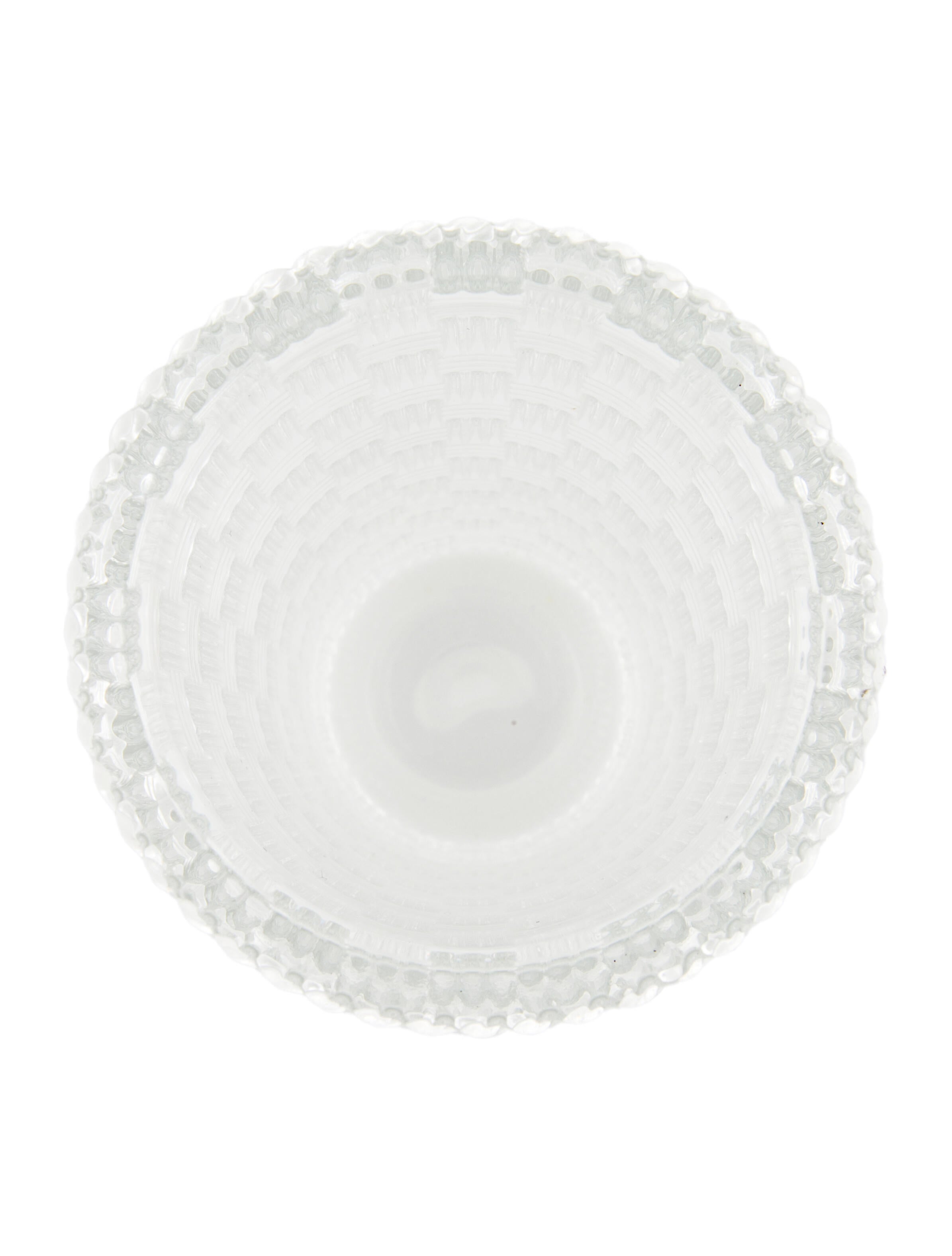 Tiffany & Co. Weave Crystal Vase