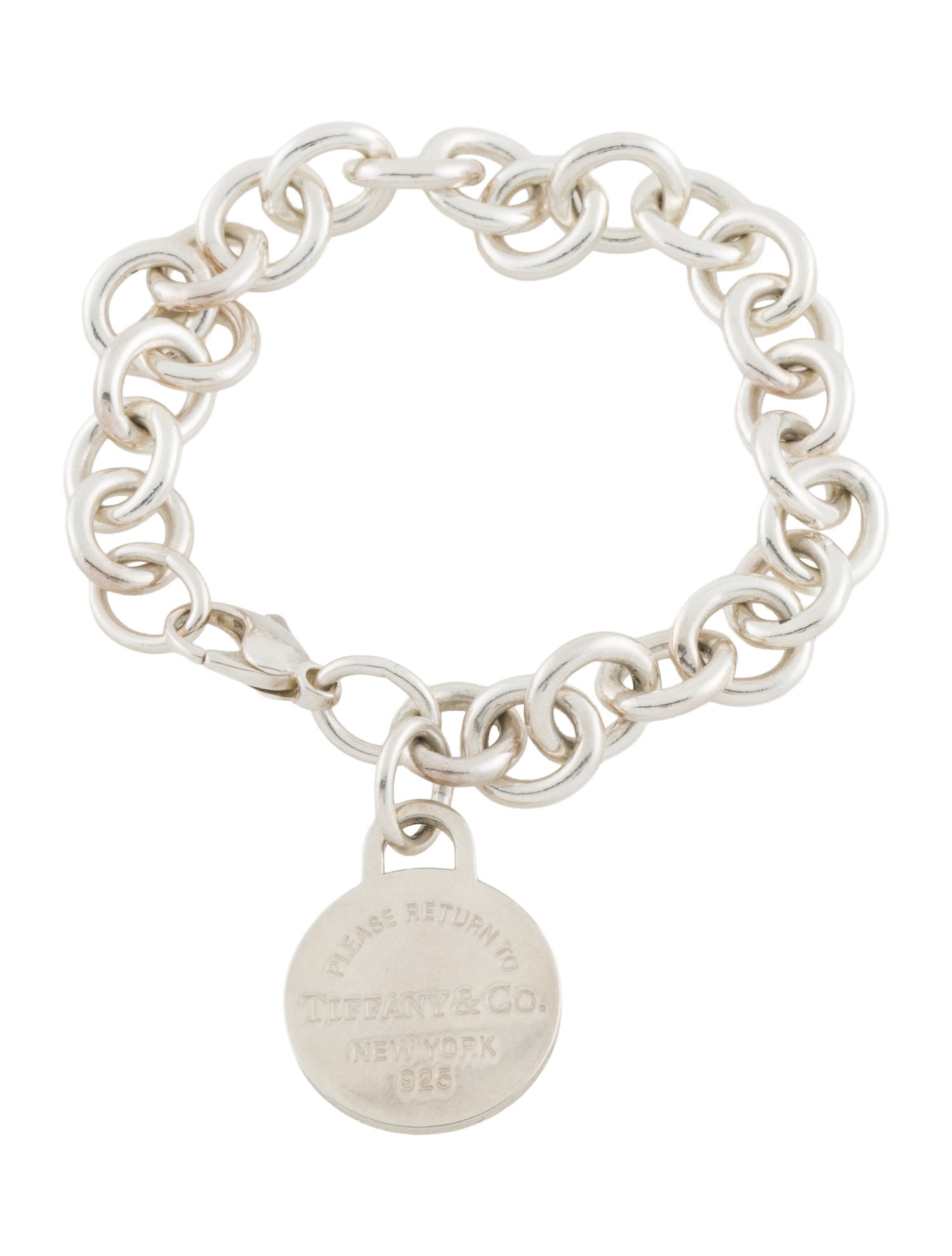 Tiffany & Co. Circle Tag Charm Bracelet