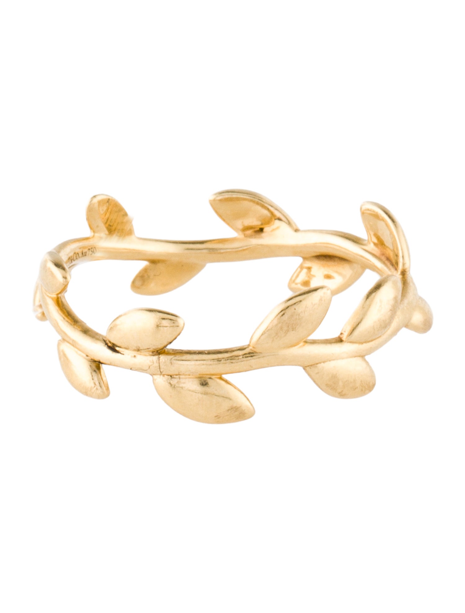 Tiffany & Co. 18K Olive Leaf Band