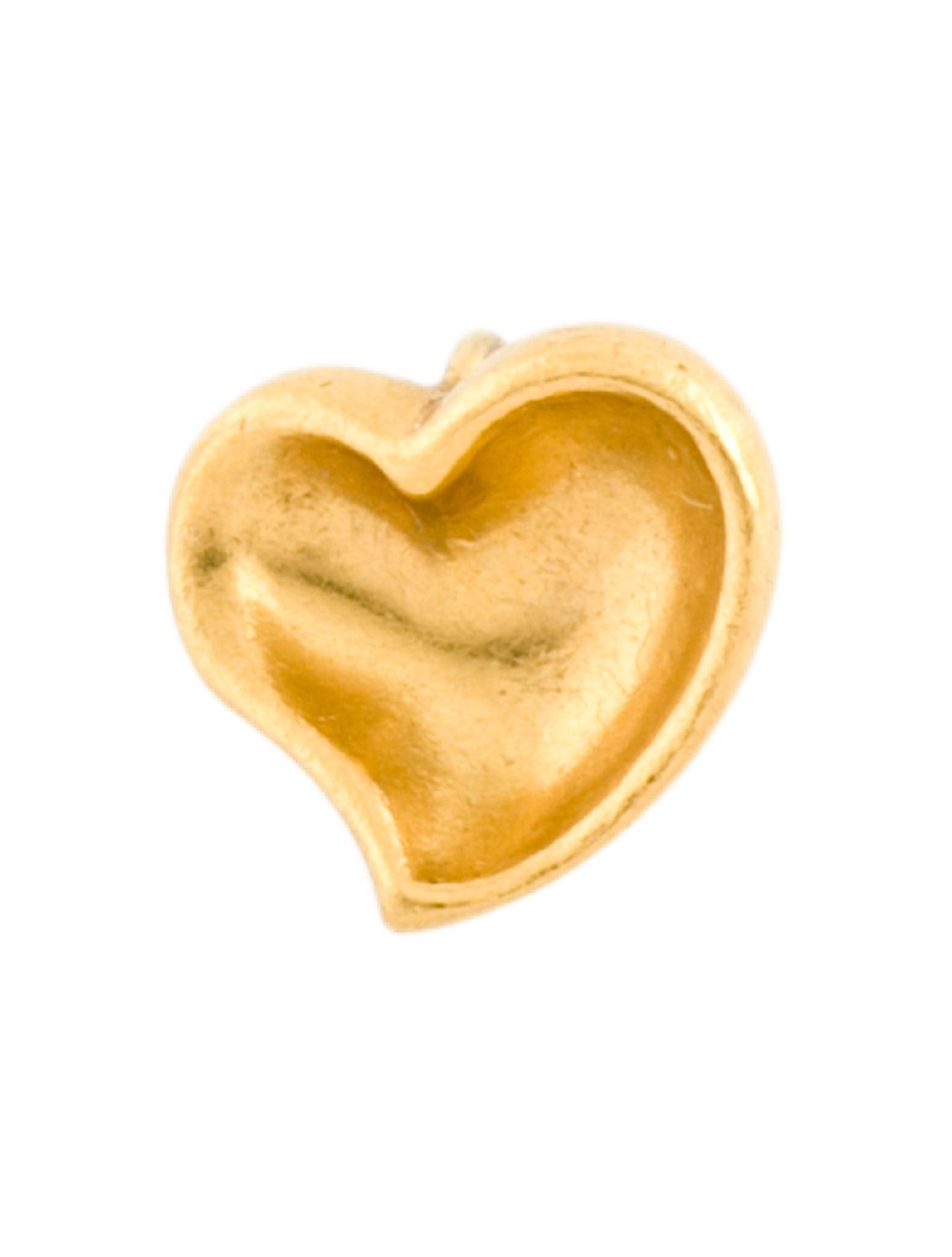 Tiffany & Co. Vintage 24K Carved Heart Pendant