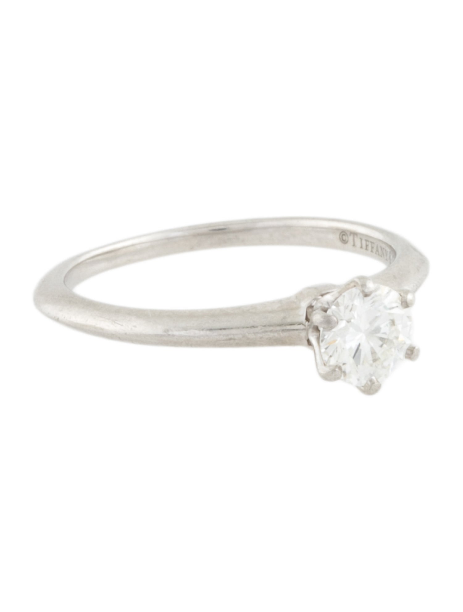 Tiffany & Co. Platinum 0.49ct Diamond Engagement Ring