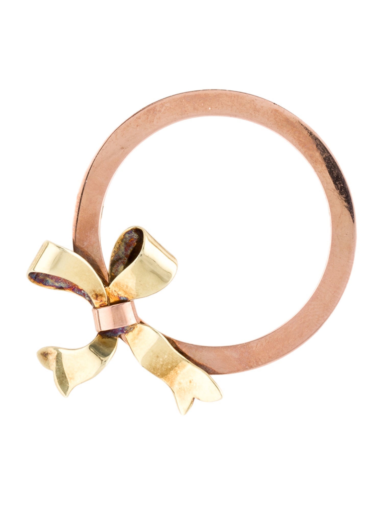 Tiffany & Co. Vintage 14K Ribbon Brooch