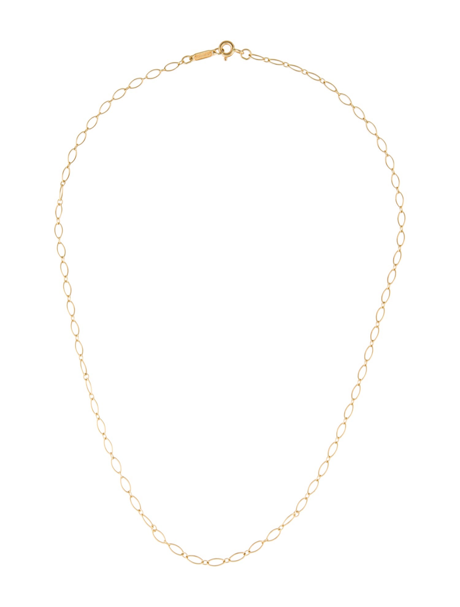 Tiffany & Co. 18K Oval Link Chain Necklace