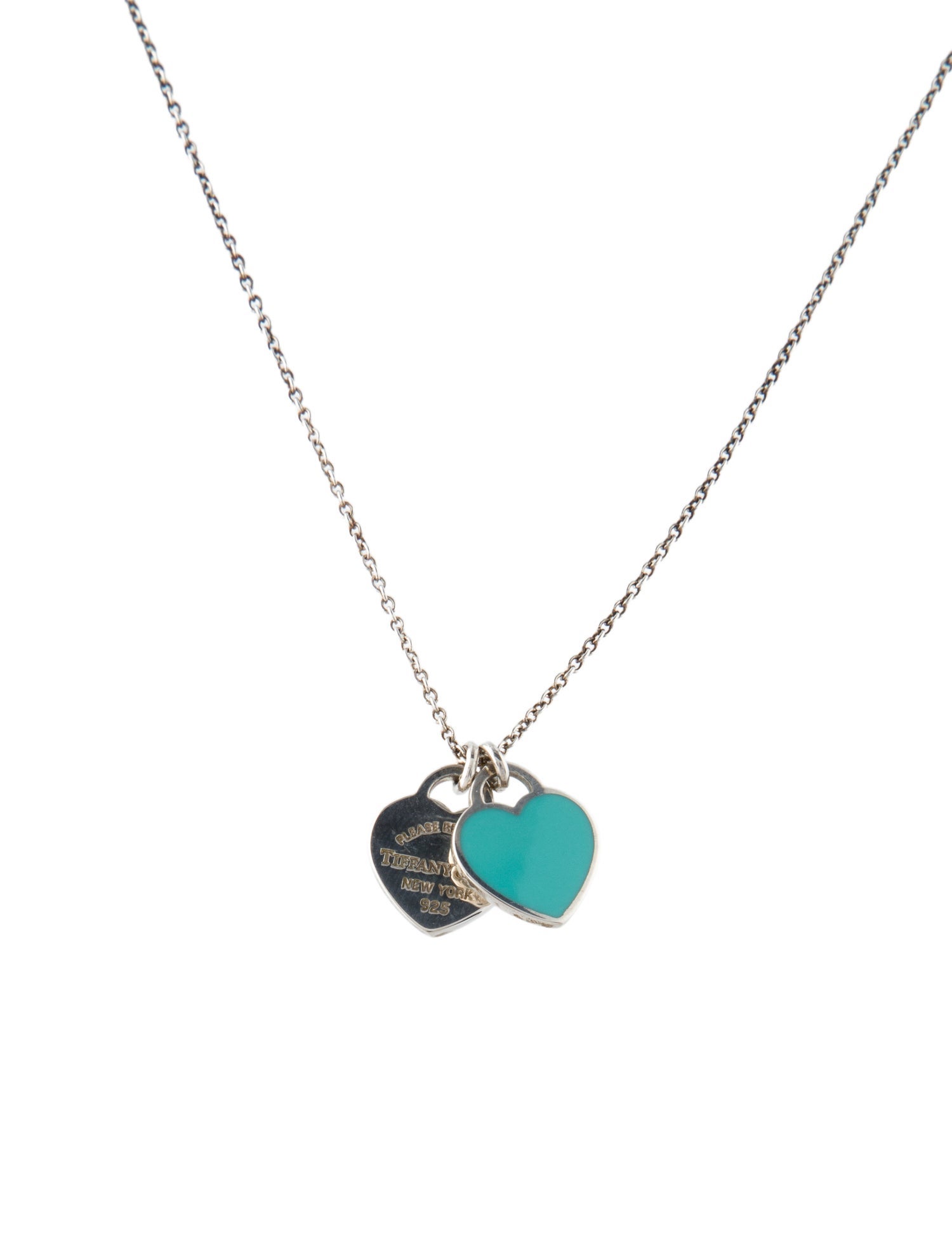 Tiffany & Co. Tiffany Blue® Double Heart Tag Pendant Necklace