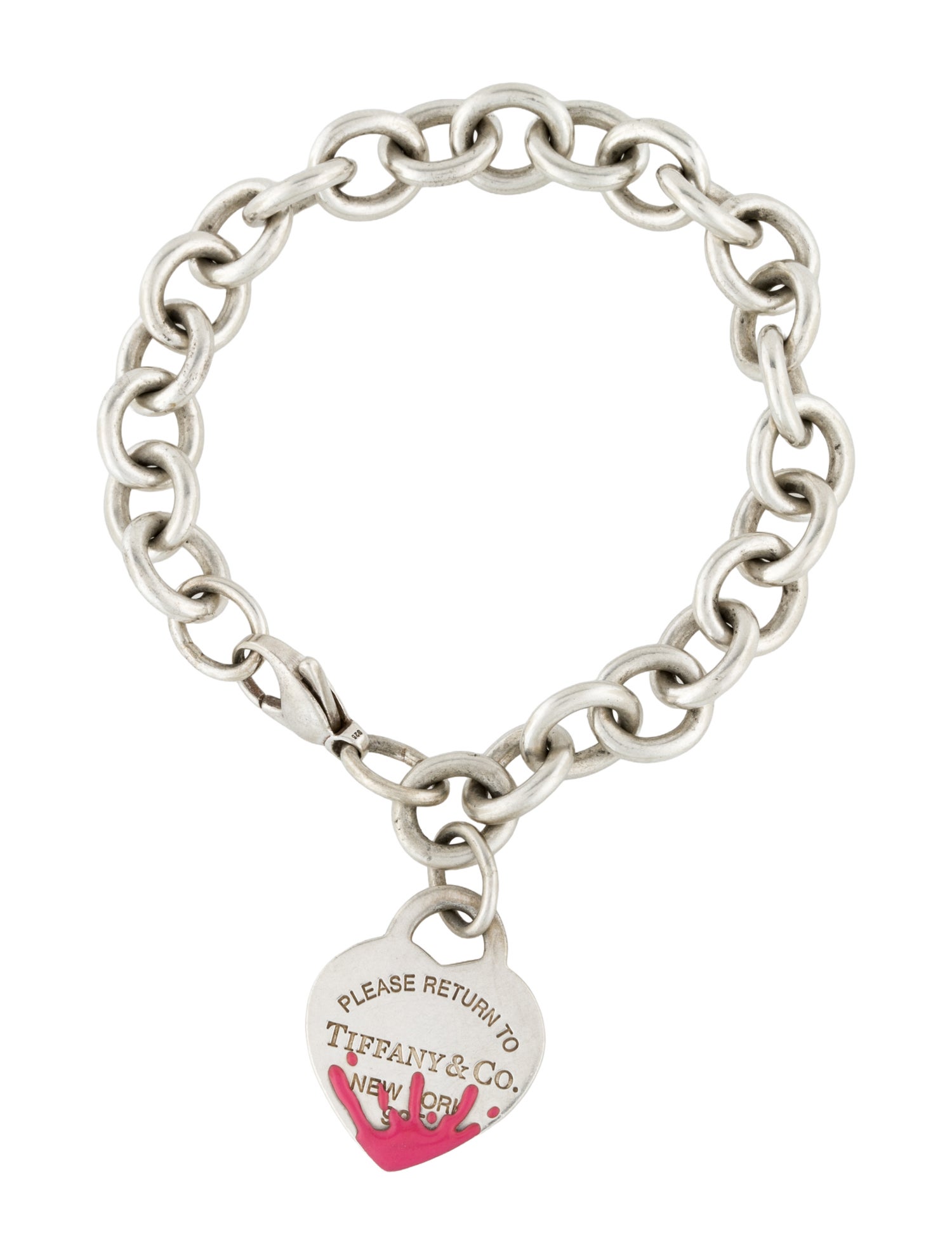 Tiffany & Co. Enamel Splash Return to Tiffany Heart Tag Bracelet