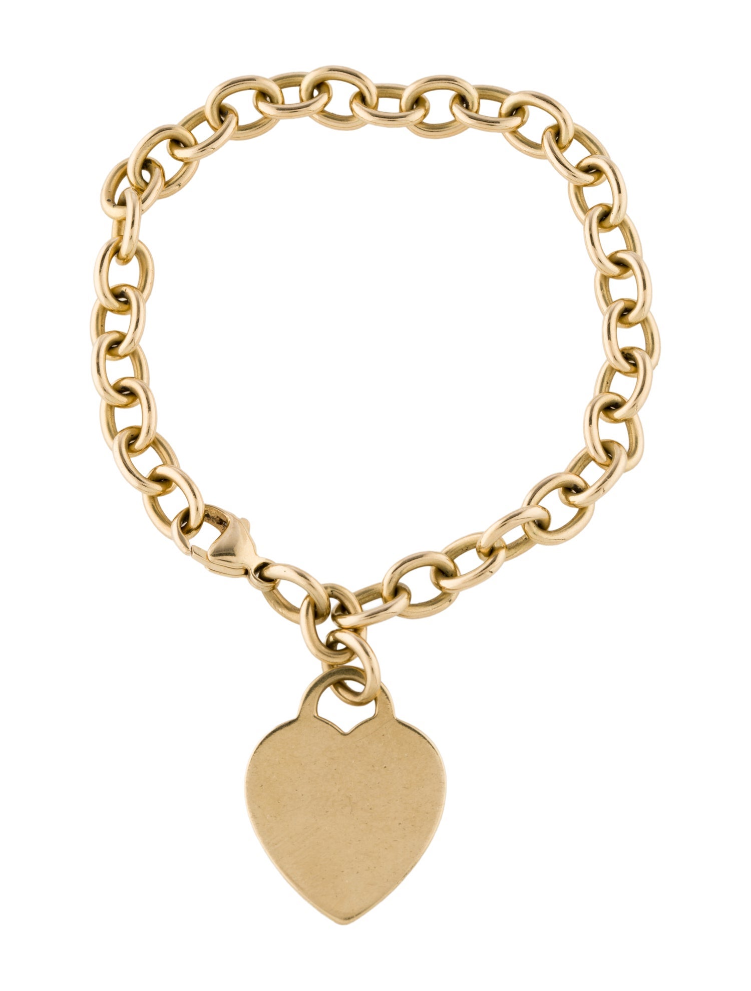 Tiffany & Co. 18K Heart Tag Charm Bracelet
