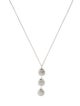 Tiffany & Co. Triple Disc Drop Lavalier Necklace