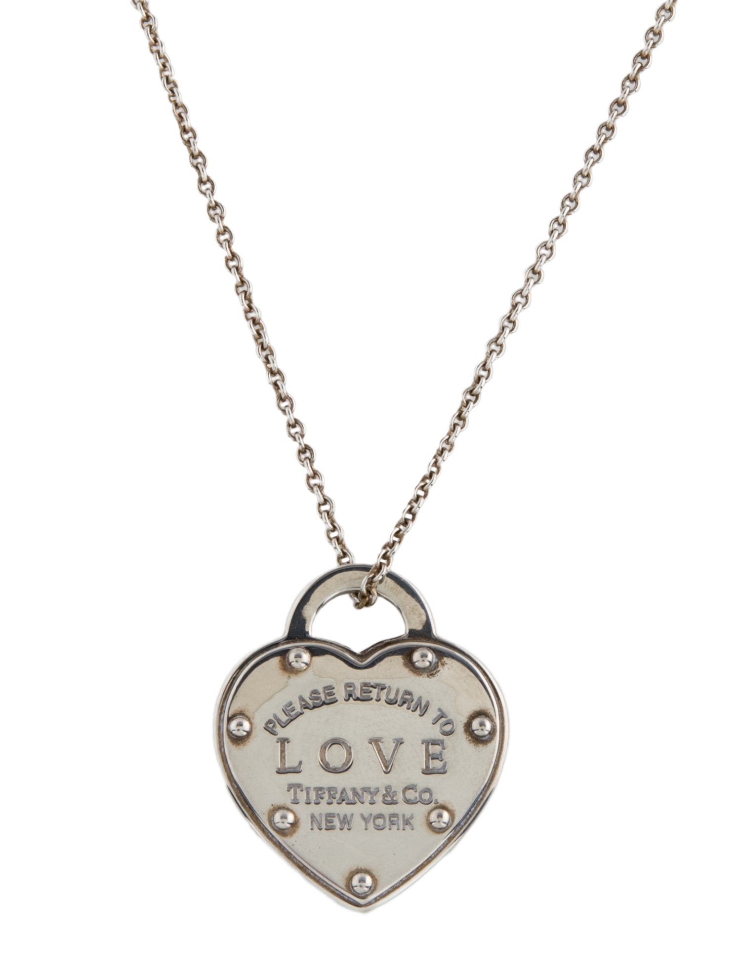 Tiffany & Co. Love Lock Pendant Necklace