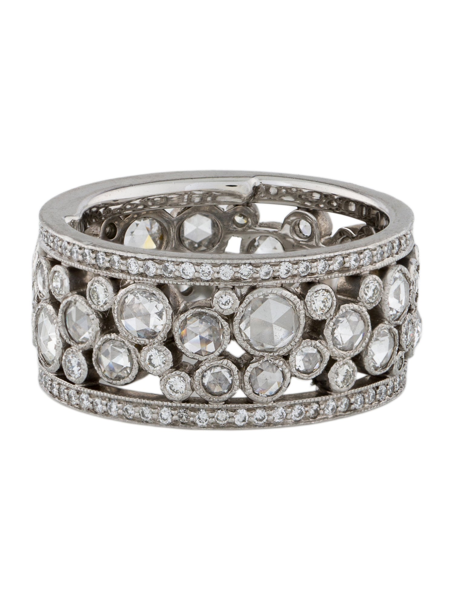 Tiffany & Co. Platinum Diamond Cobblestone Ring