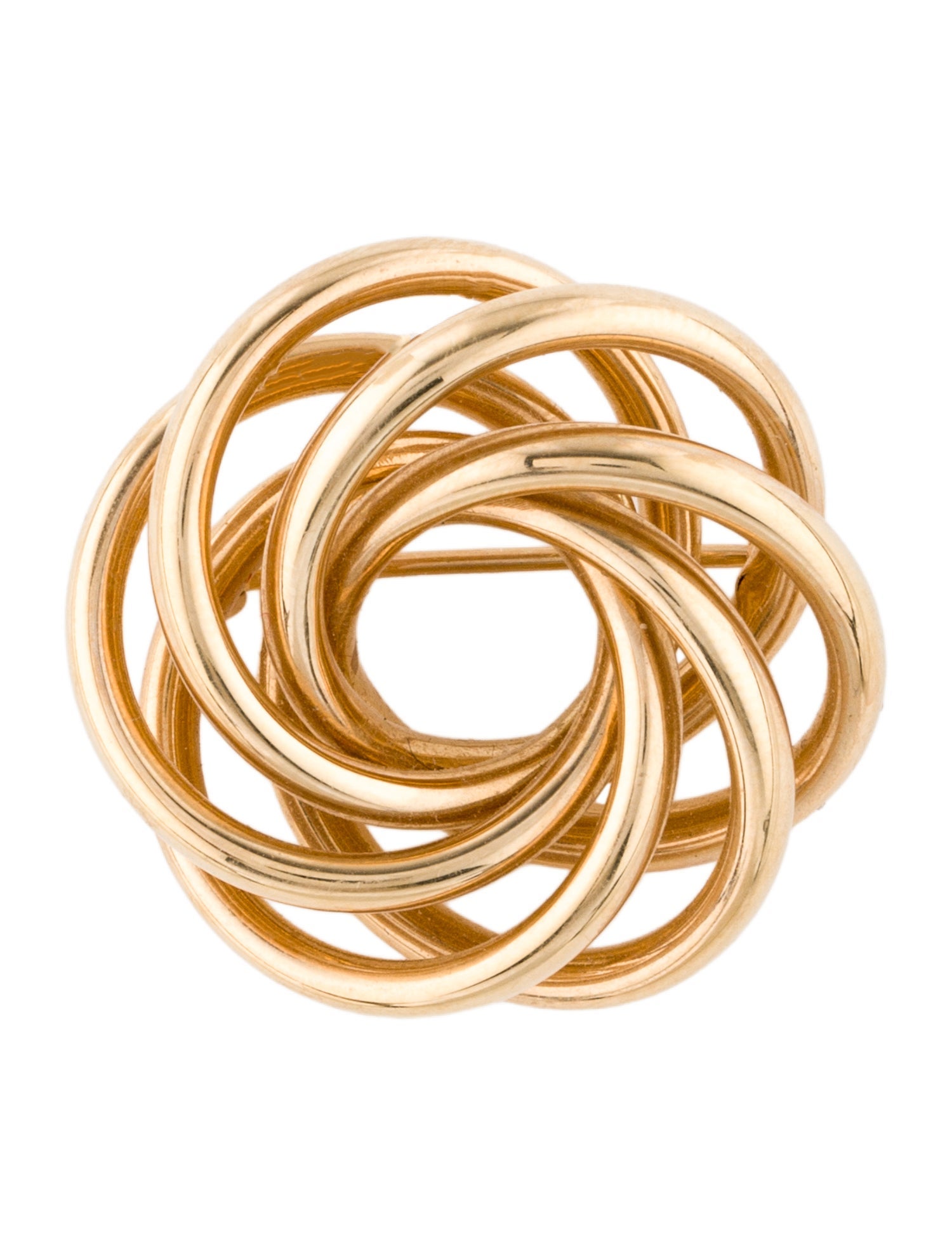 Tiffany & Co. Vintage 14K Swirl Pin Brooch