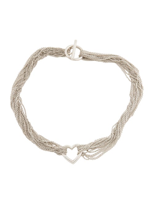 Tiffany & Co. Heart Multi Strand Toggle Necklace