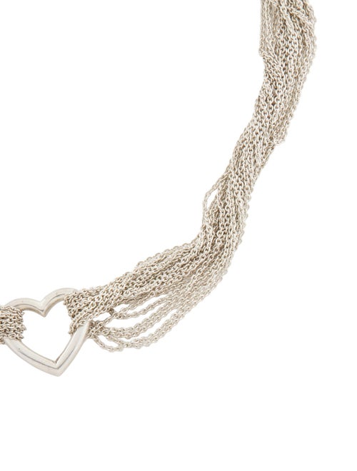 Tiffany & Co. Heart Multi Strand Toggle Necklace