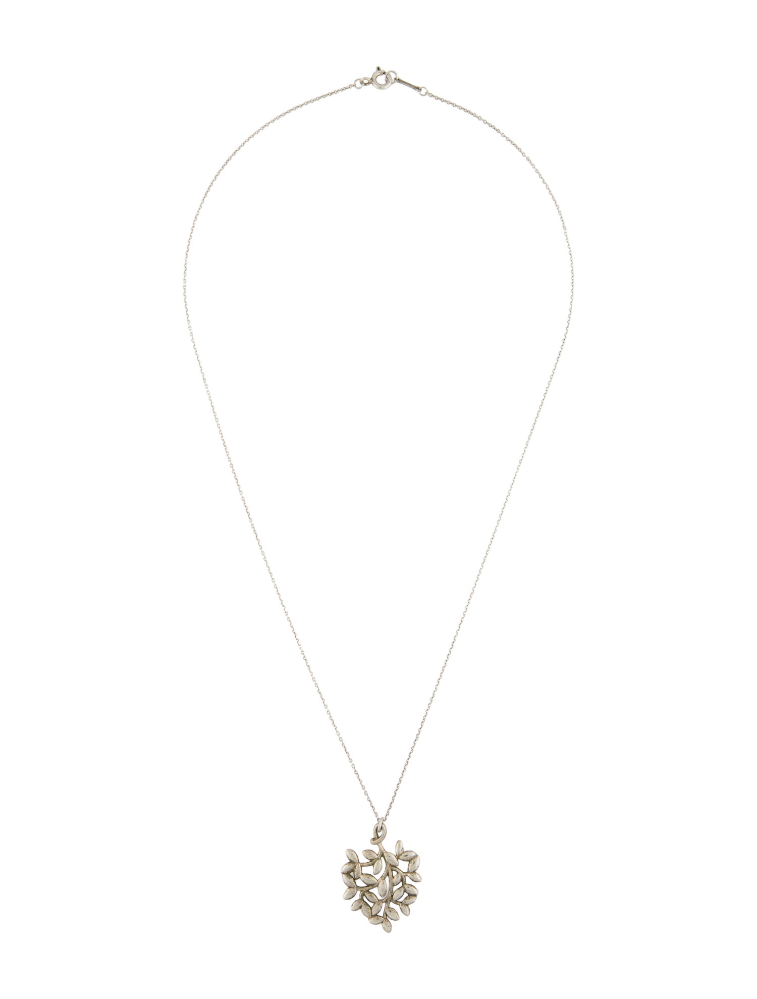 Tiffany & Co. Olive Leaf Pendant Necklace