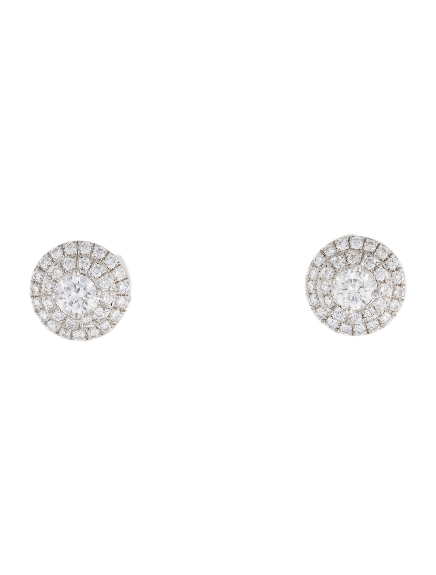 Tiffany & Co. Platinum Diamond Soleste Stud Earrings