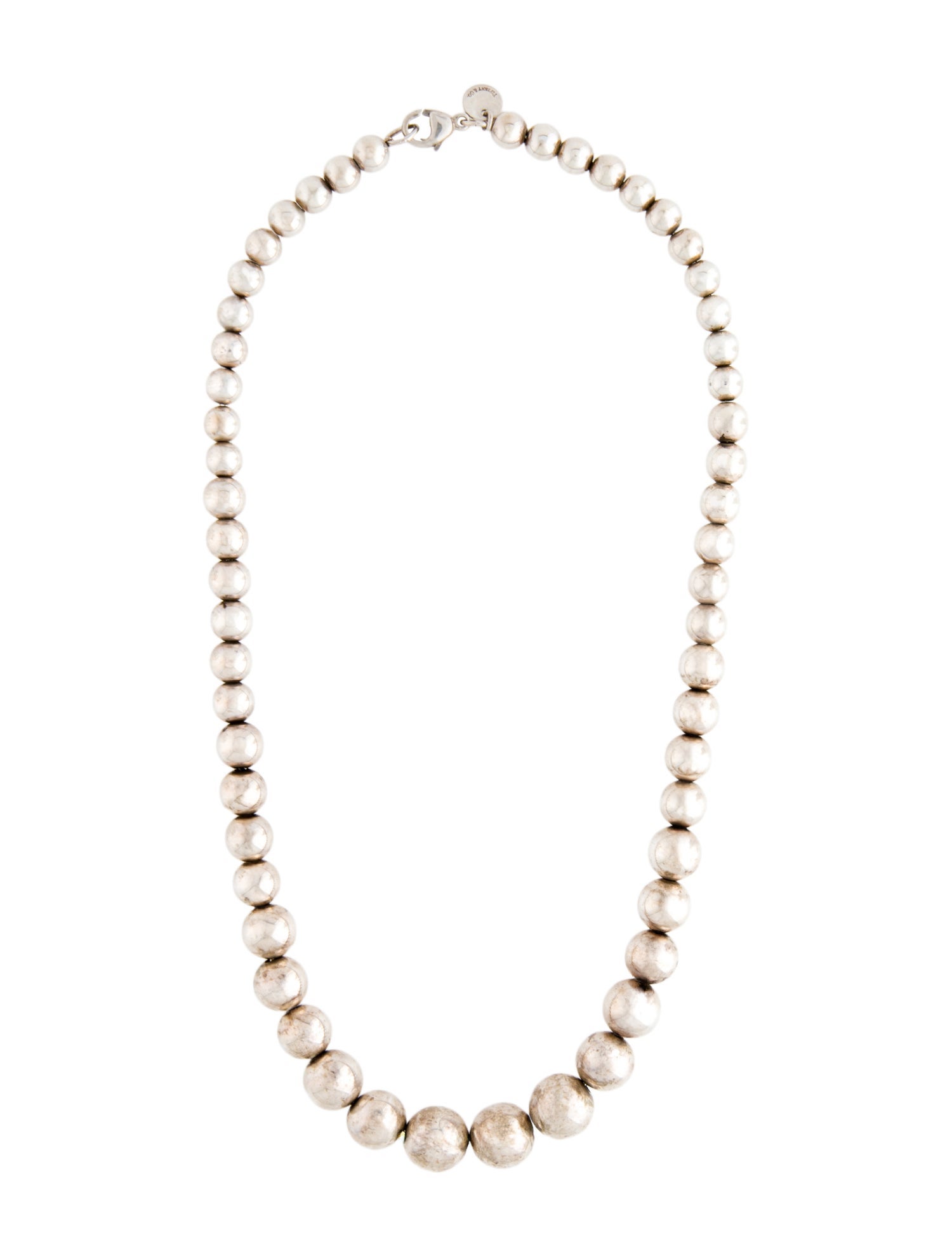 Tiffany & Co. Graduated Ball Beaded Necklace