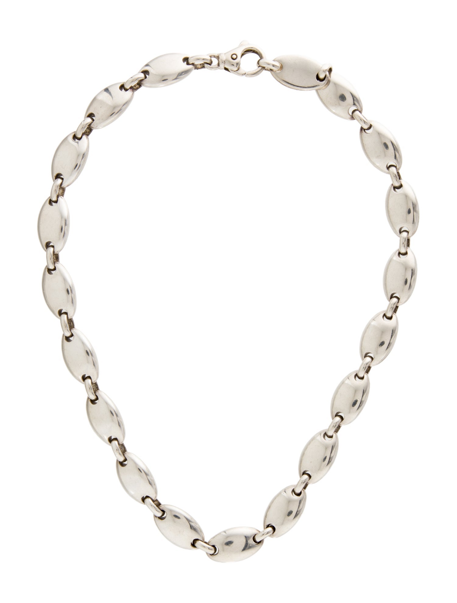Tiffany & Co. Vintage Oval Pebble Link Necklace