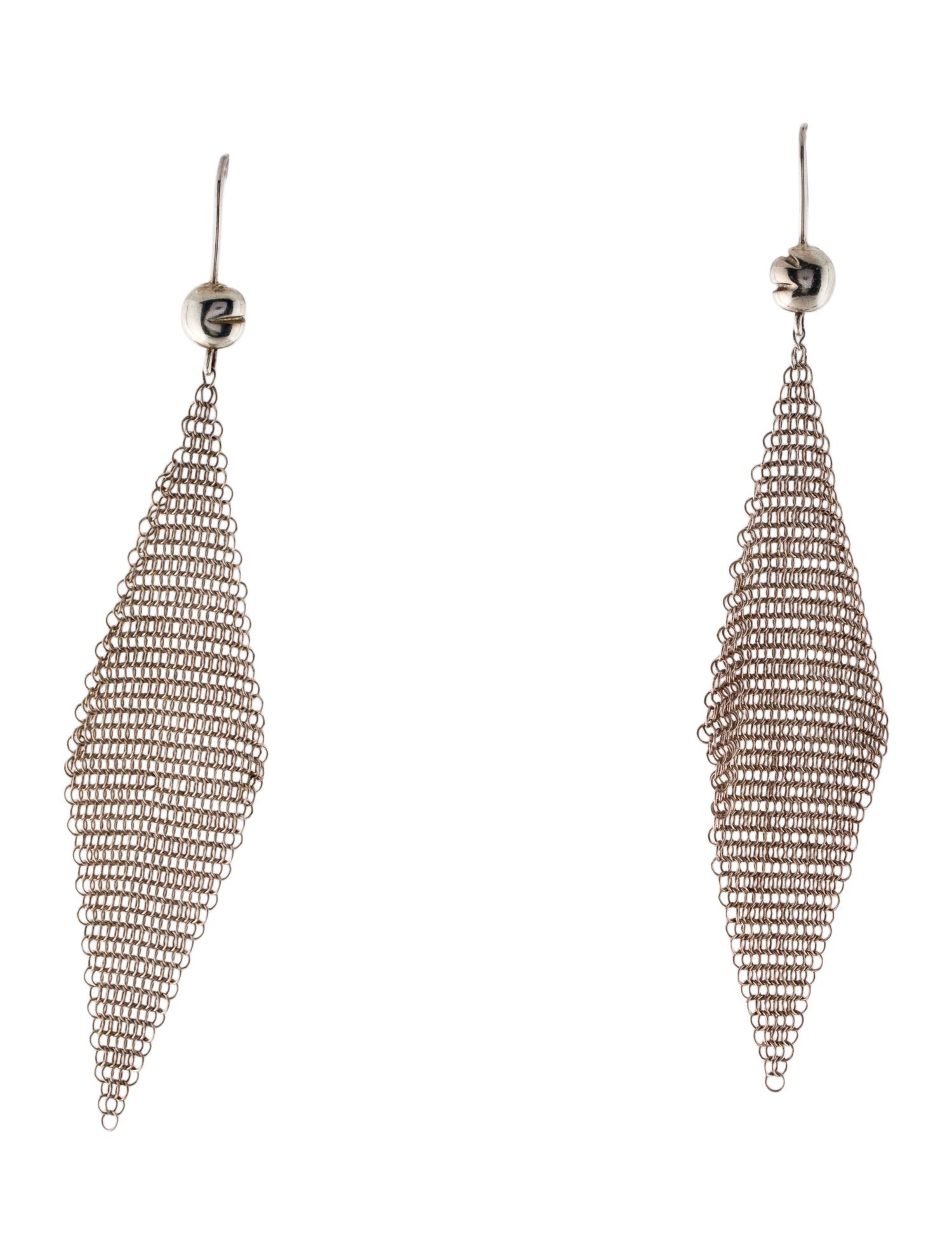 Tiffany & Co. Vintage Mesh Drop Earrings