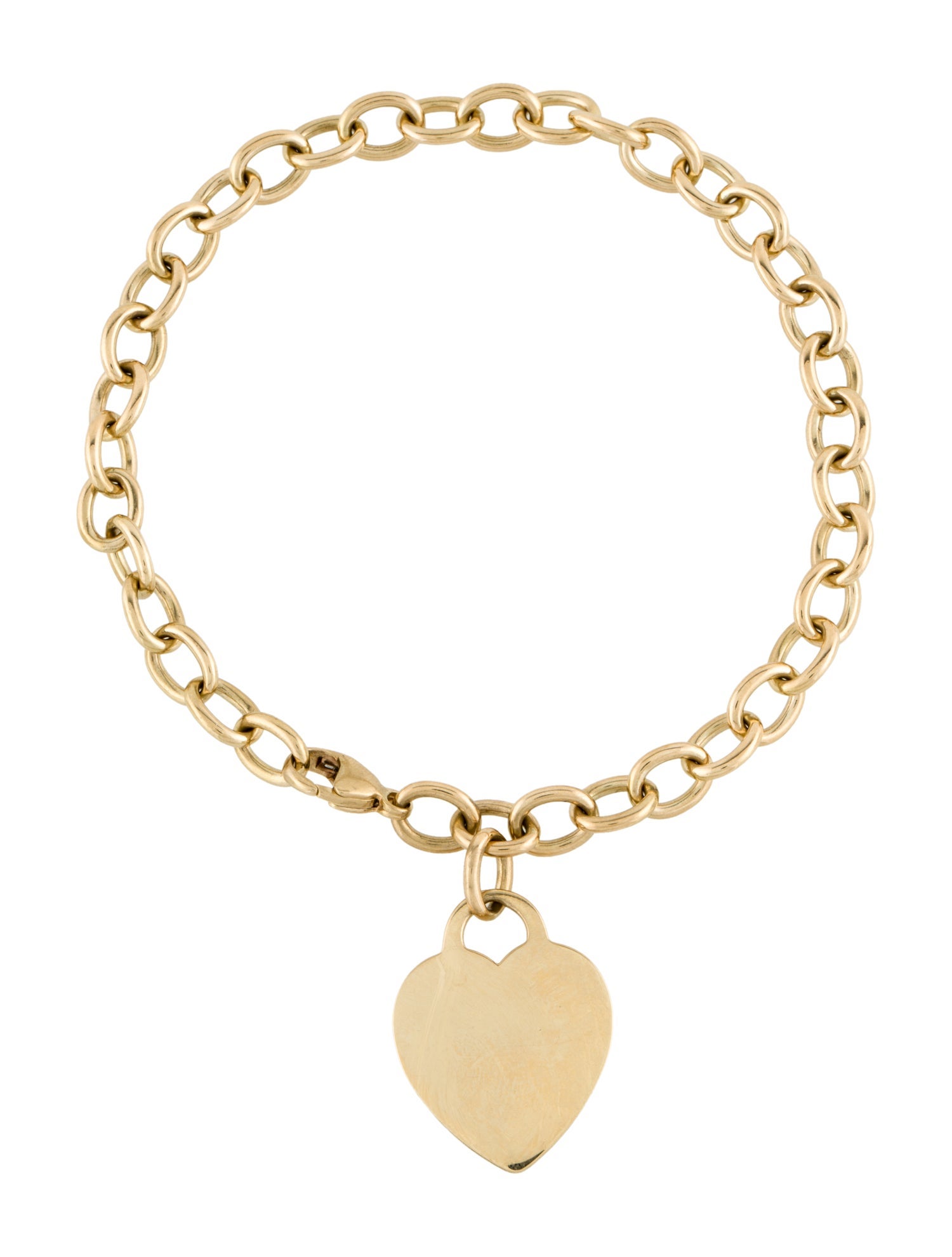 Tiffany & Co. 18K Heart Tag Charm Bracelet