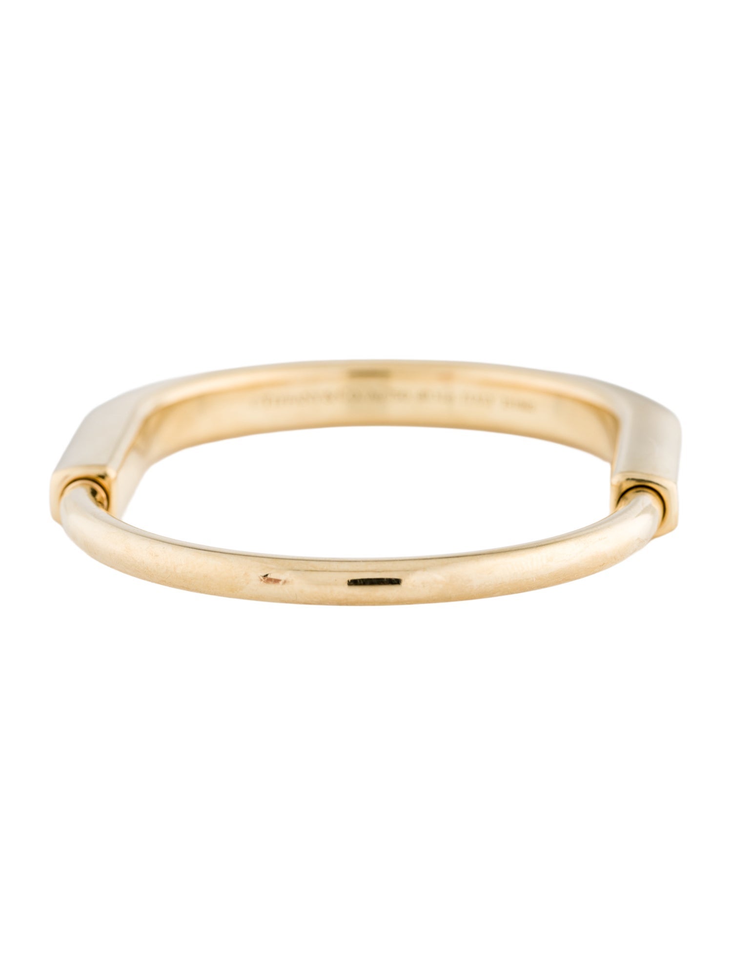 Tiffany & Co. 18K Diamond Lock Bangle