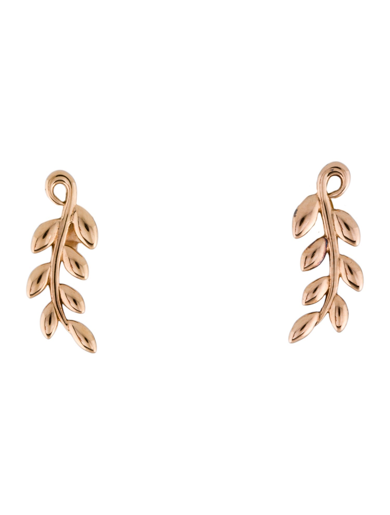 Tiffany & Co. 18K Olive Leaf Climber Earrings