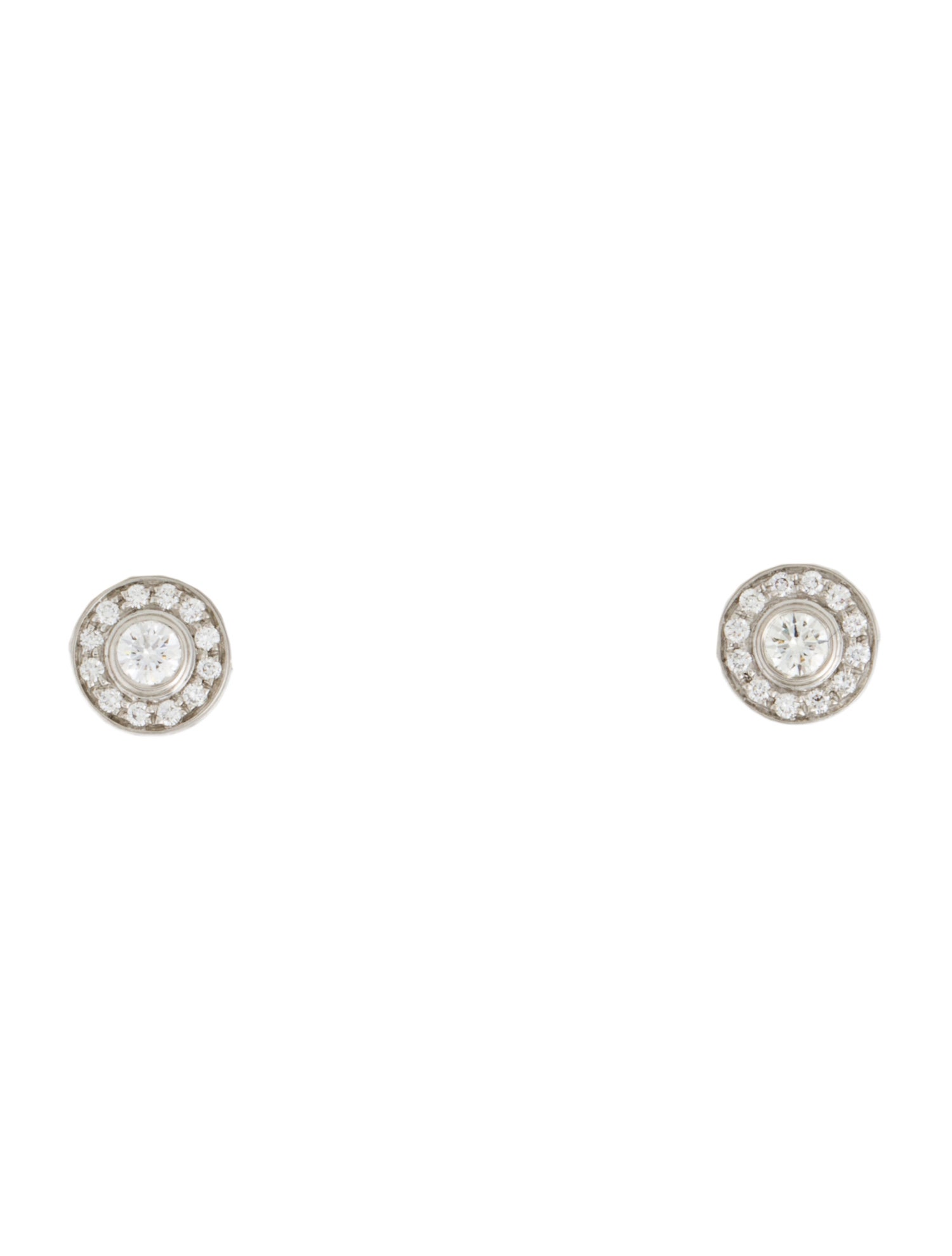 Tiffany & Co. Platinum Diamond Circlet Stud Earrings