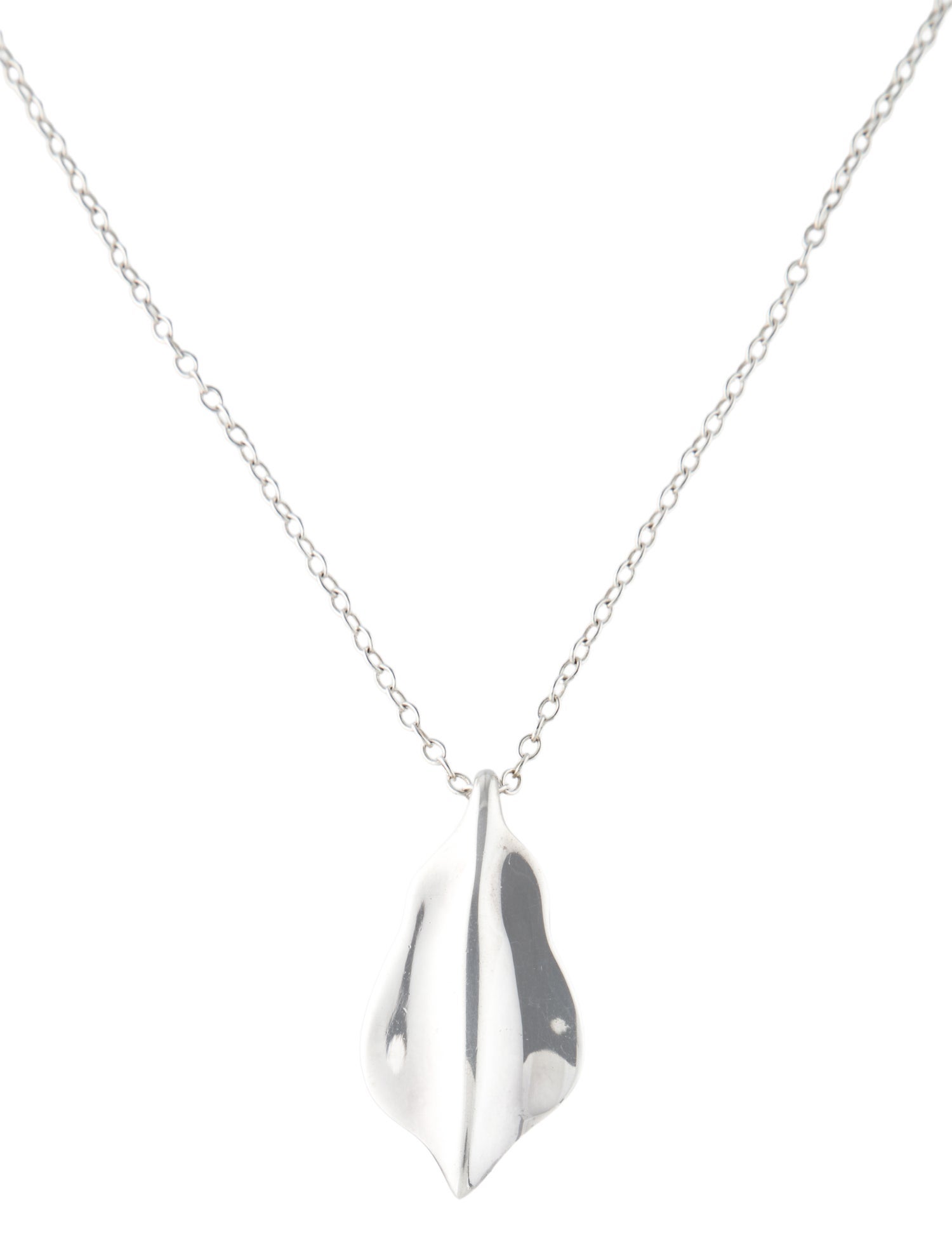 Tiffany & Co. Leaf Pendant Necklace
