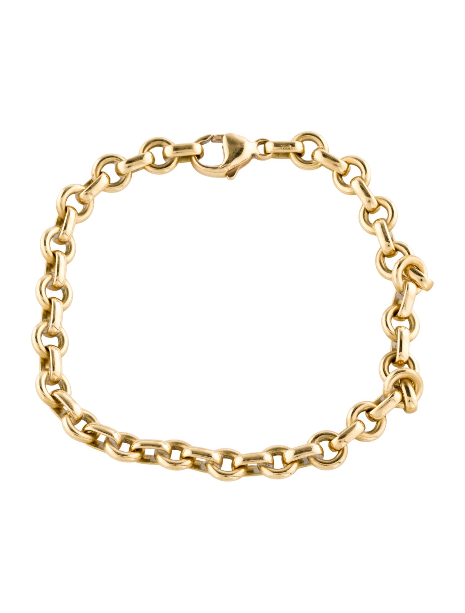 Tiffany & Co. 18K Round Link Bracelet