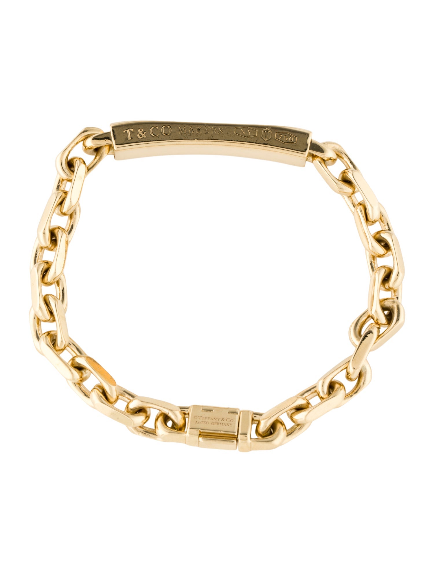 Tiffany & Co. 18K Makers I.D. Chain Bracelet