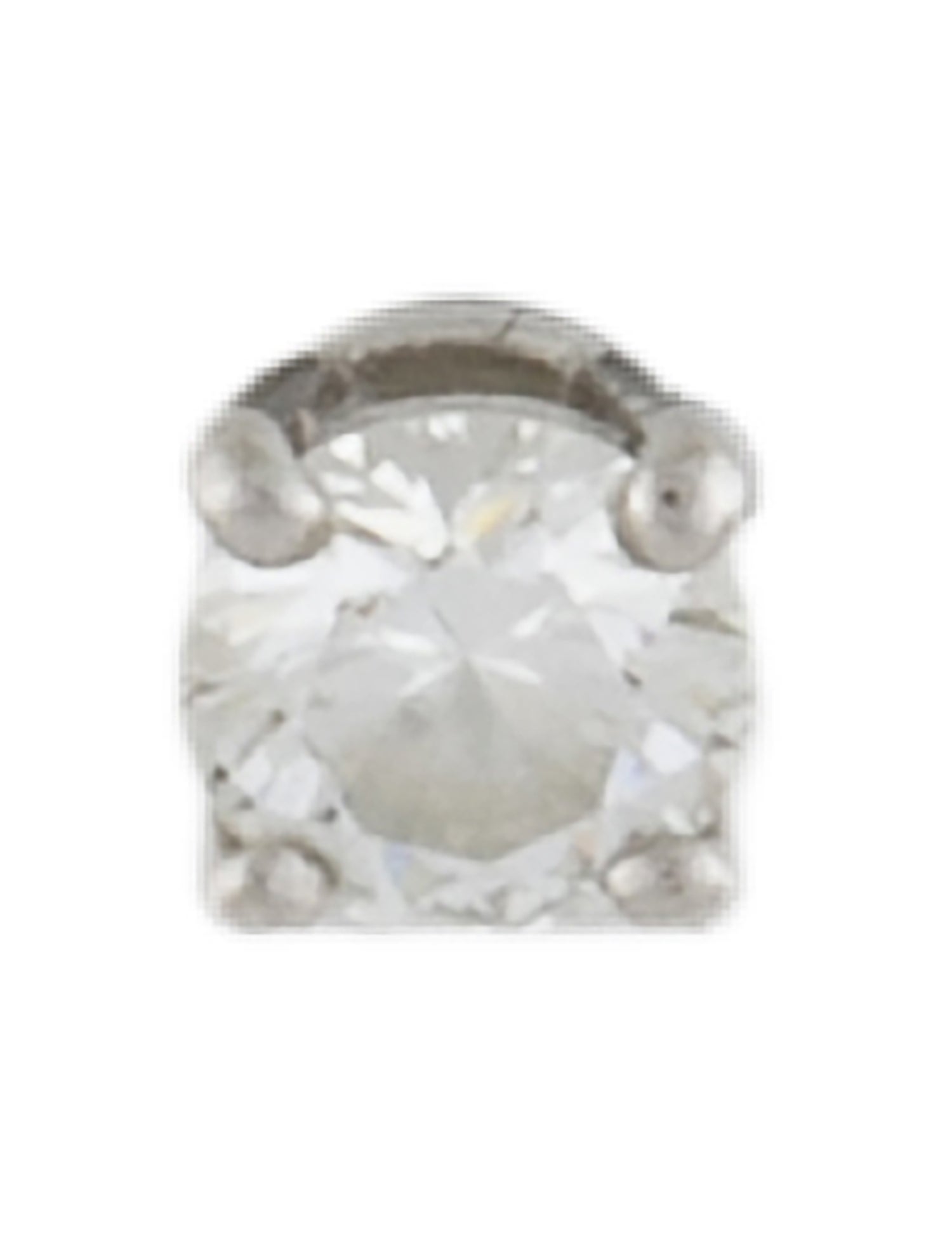 Tiffany & Co. Platinum Diamond Solitaire Single Stud Earring