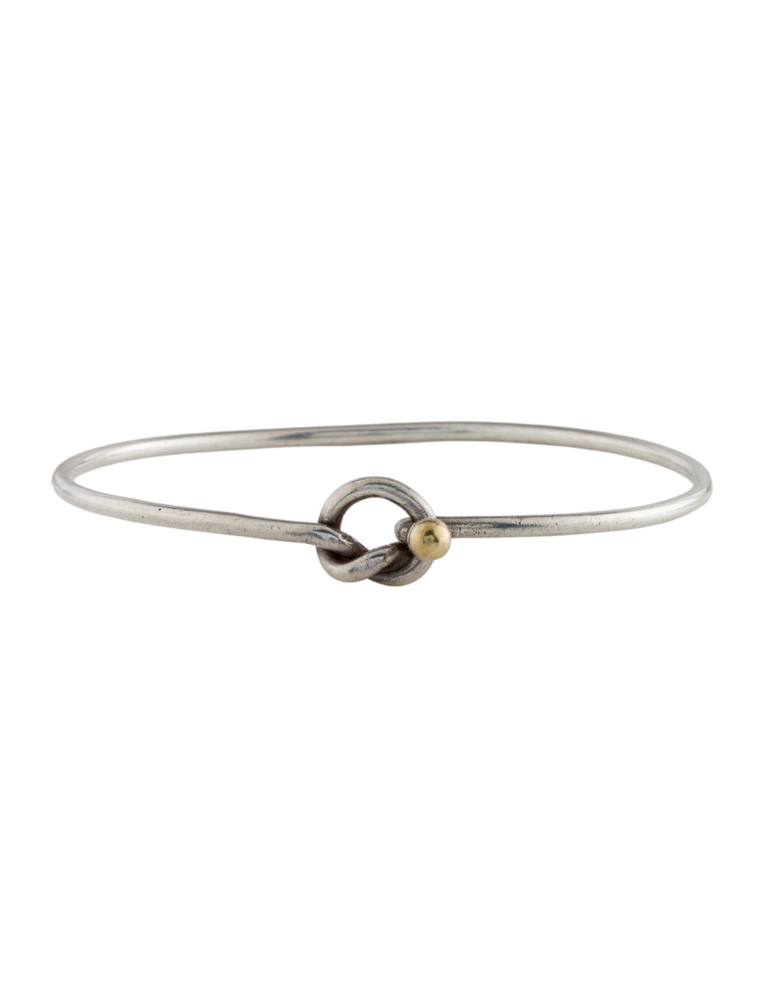 Tiffany & Co. Vintage Two-Tone Knot Hook Bracelet