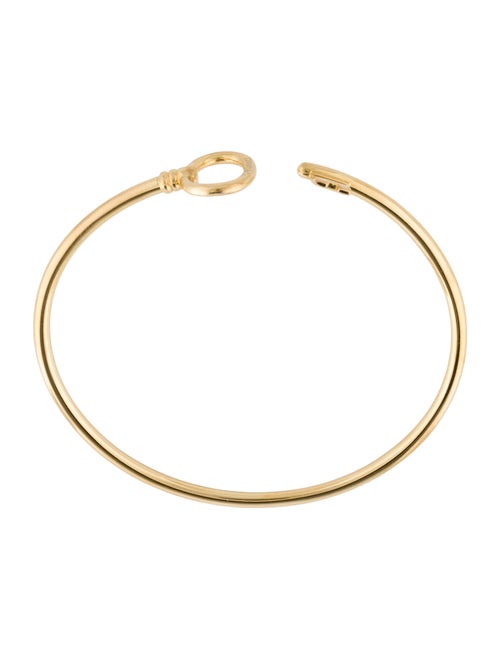 Tiffany & Co. 18K Oval Key Wire Cuff Bracelet