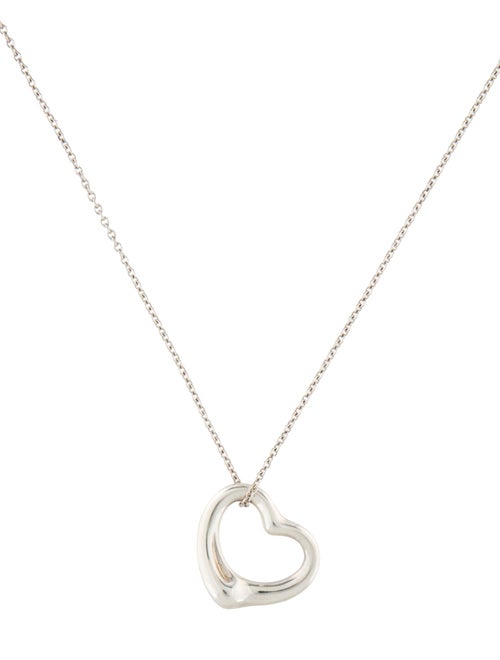 Tiffany & Co. Open Heart Pendant Necklace