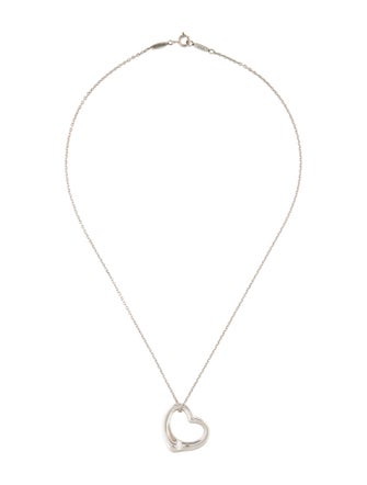 Tiffany & Co. Open Heart Pendant Necklace