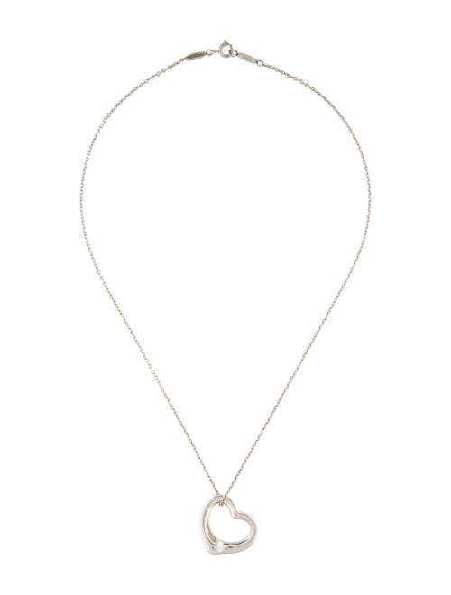 Tiffany & Co. Open Heart Pendant Necklace