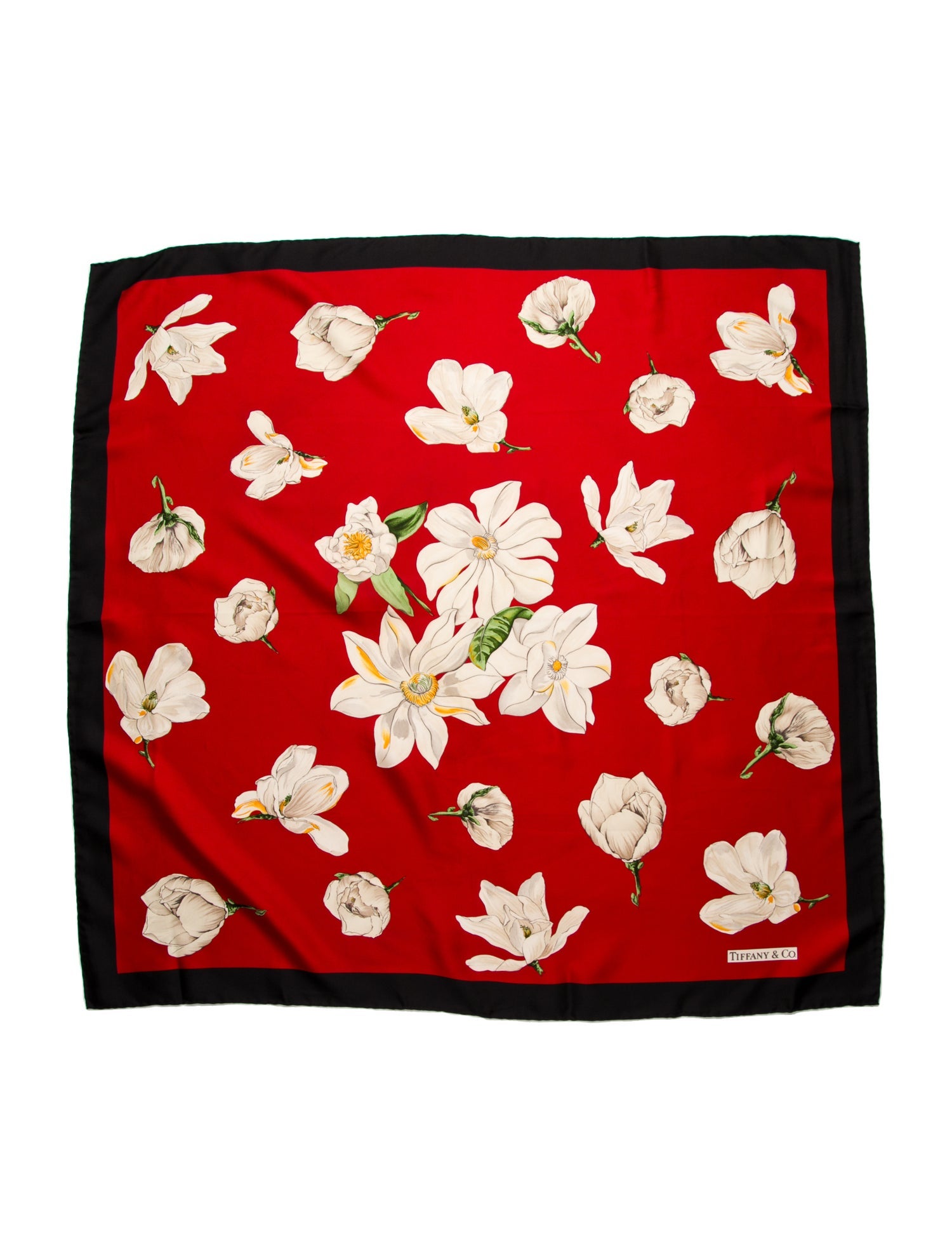 Tiffany & Co. Silk Floral Print Scarf