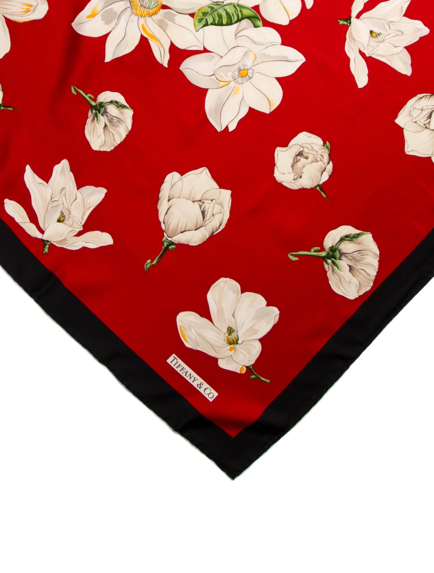 Tiffany & Co. Silk Floral Print Scarf