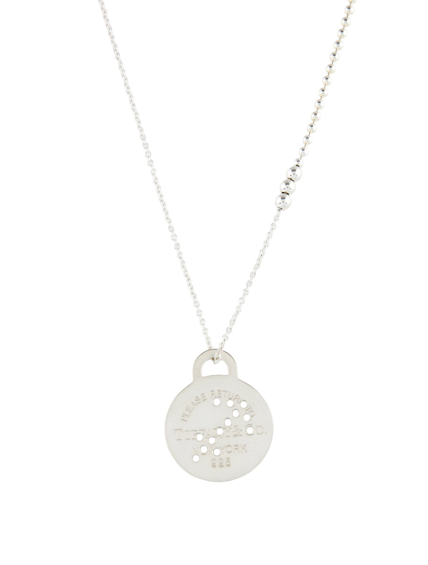 Tiffany & Co. Zodiac Sagittarius Pendant & Mixed Bead Chain Necklace