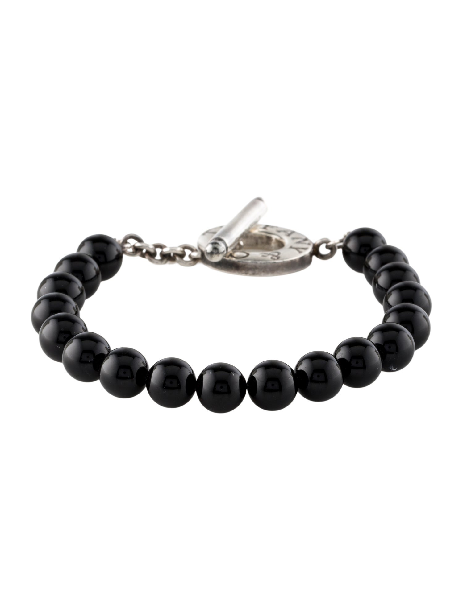 Tiffany & Co. Onyx Toggle Bead Bracelet