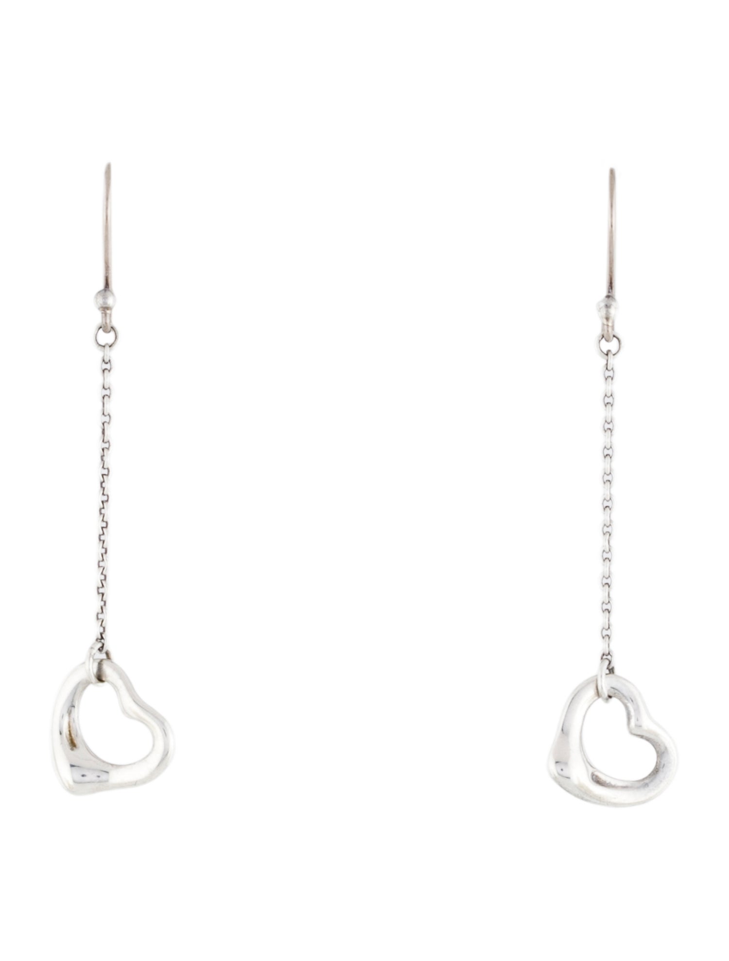 Tiffany & Co. Open Heart Drop Earrings