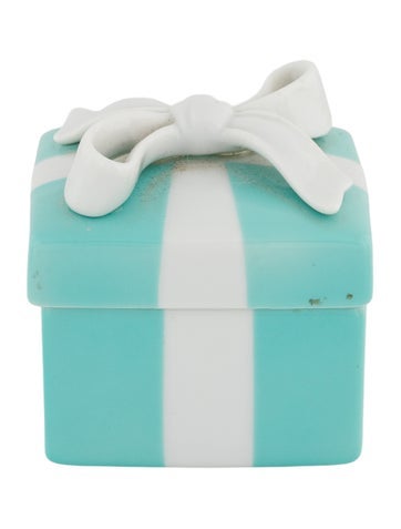 Tiffany & Co. Decorative Accents Ceramic Mini Gift Box