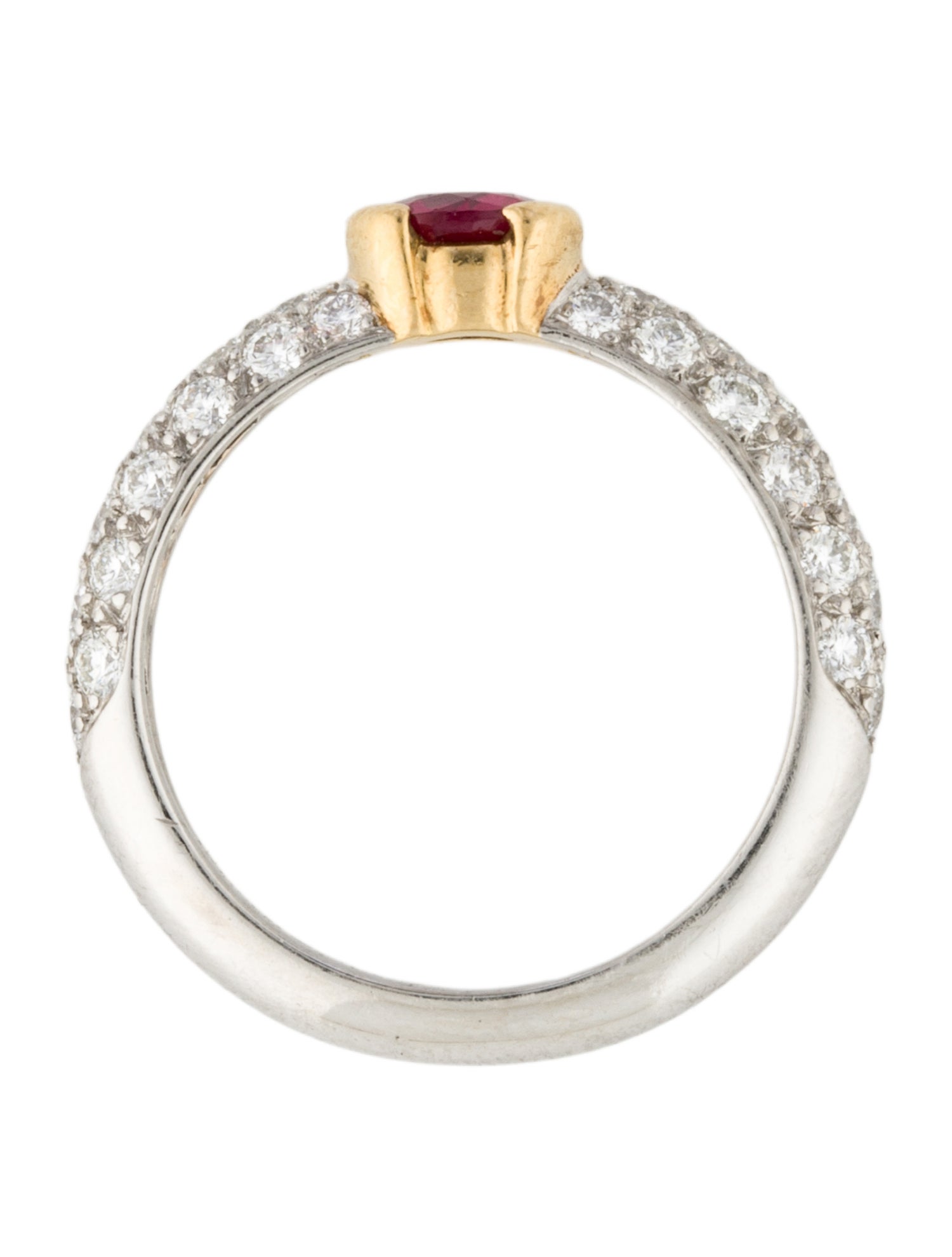 Tiffany & Co. Ruby & Diamond Cocktail Ring