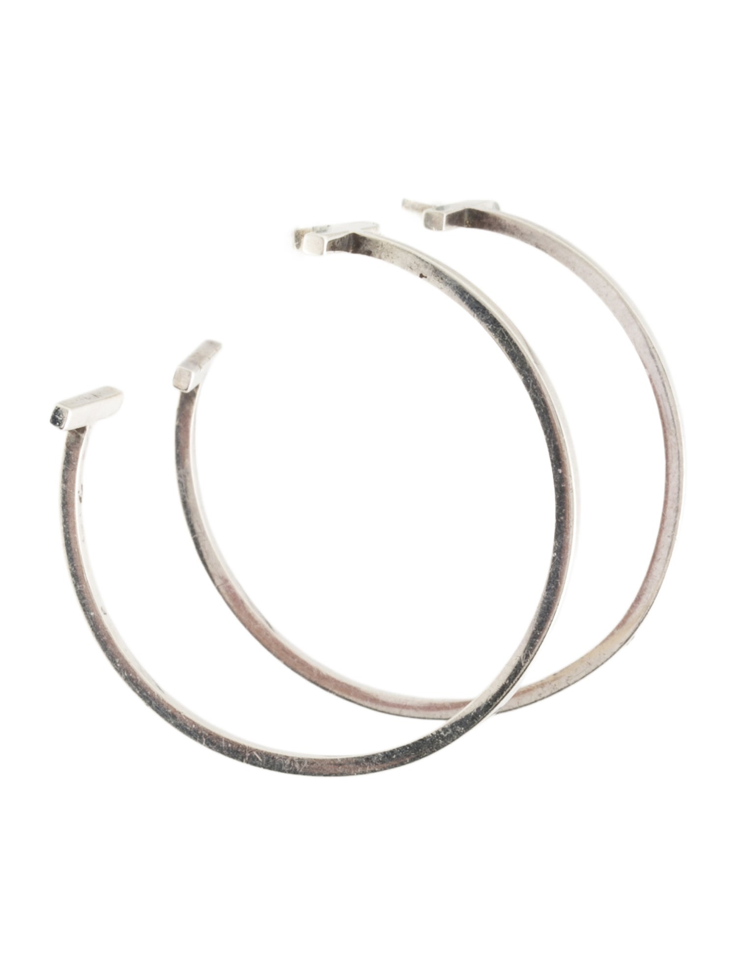 Tiffany & Co. T Wire Hoop Earrings
