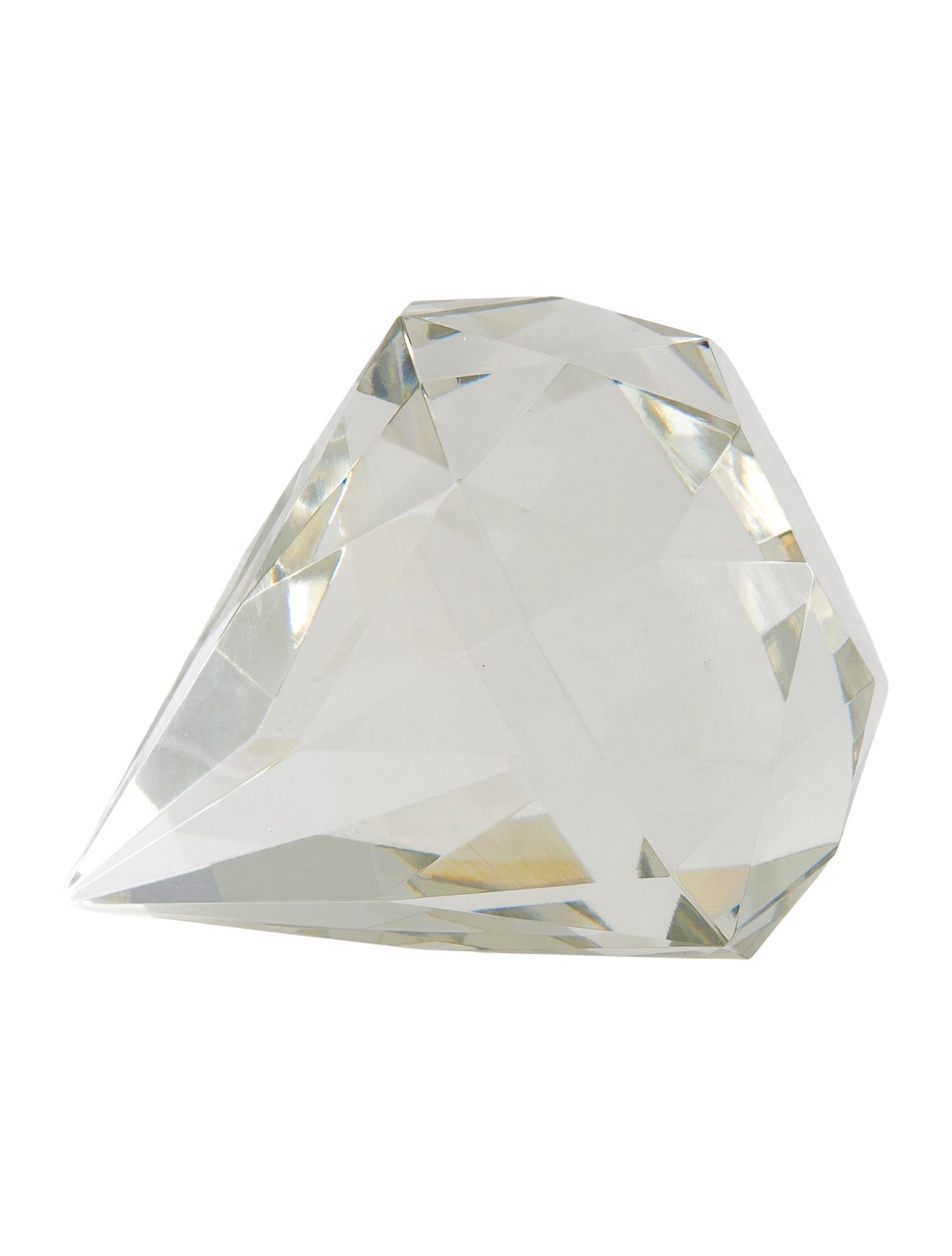 Tiffany & Co. Crystal Diamond- Form Paperweight