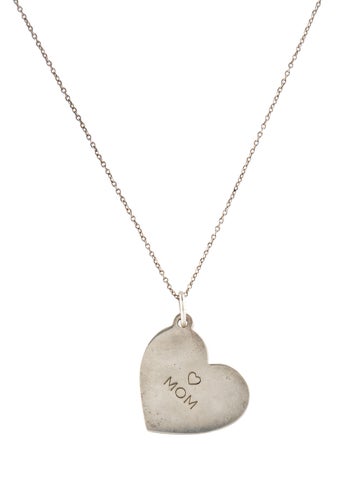 Tiffany & Co. Pendant Necklace Mom Heart Tag